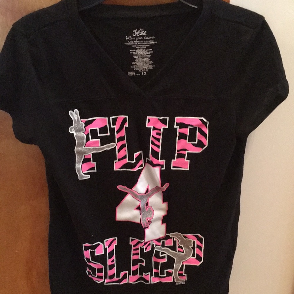 Girls Justice glitter Gymnast sleep set - Picture 2 of 5
